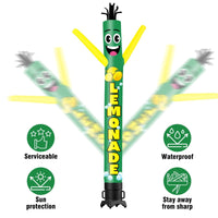6FT Tall Lemonade Waving Inflatable Tube Man(Blower Not Included) - goodeny