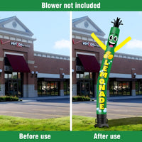 6FT Tall Lemonade Waving Inflatable Tube Man(Blower Not Included) - goodeny