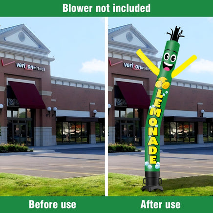 6FT Tall Lemonade Waving Inflatable Tube Man(Blower Not Included) - goodeny