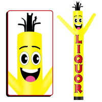 6FT Tall Liquor Yellow Waving Inflatable Tube Man(Blower Not Included) - goodeny