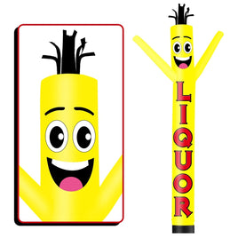 6FT Tall Liquor Yellow Waving Inflatable Tube Man(Blower Not Included) - goodeny