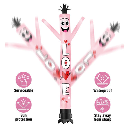 6FT Tall Love Waving Inflatable Tube Man(Blower Not Included) - goodeny