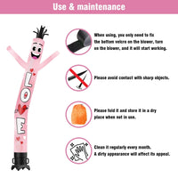6FT Tall Love Waving Inflatable Tube Man(Blower Not Included) - goodeny