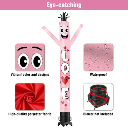 6FT Tall Love Waving Inflatable Tube Man(Blower Not Included) - goodeny