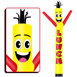 6FT Tall Lunch Waving Inflatable Tube Man(Blower Not Included) - goodeny