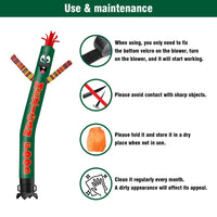 6FT Tall Mexican Food Waving Inflatable Tube Man(Blower Not Included) - goodeny