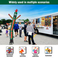 6FT Tall Mexican Food Waving Inflatable Tube Man(Blower Not Included) - goodeny