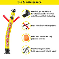 6FT Tall Nachos Waving Inflatable Tube Man(Blower Not Included) - goodeny