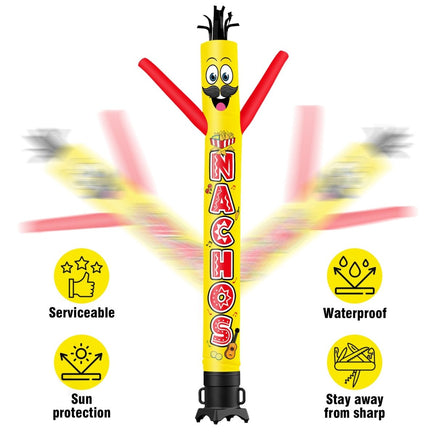 6FT Tall Nachos Waving Inflatable Tube Man(Blower Not Included) - goodeny