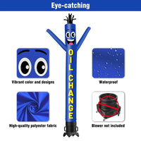 6FT Tall Oil Change Blue Waving Inflatable Tube Man(Blower Not Included) - goodeny