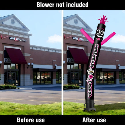 6FT Tall Permanent Makeup Waving Inflatable Tube Man(Blower Not Included) - goodeny