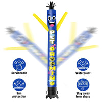 6FT Tall Pet Grooming 01 Waving Inflatable Tube Man(Blower Not Included) - goodeny