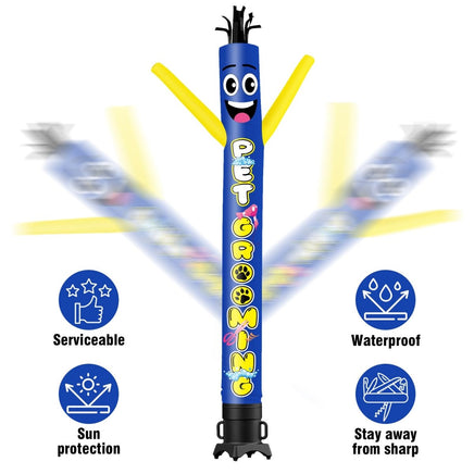 6FT Tall Pet Grooming 01 Waving Inflatable Tube Man(Blower Not Included) - goodeny