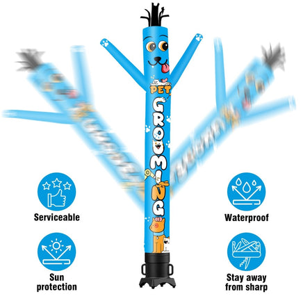 6FT Tall Pet Grooming Waving Inflatable Tube Man(Blower Not Included) - goodeny