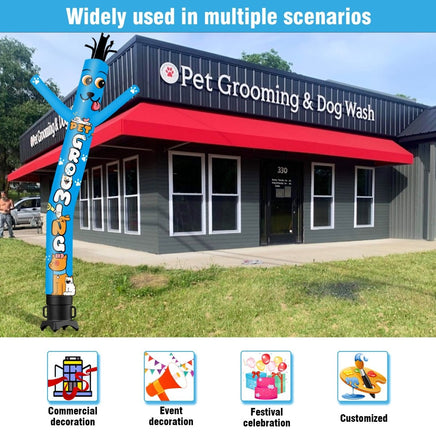 6FT Tall Pet Grooming Waving Inflatable Tube Man(Blower Not Included) - goodeny