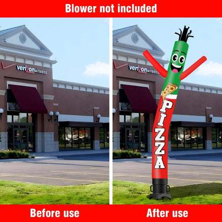 6FT Tall Pizza Waving Inflatable Tube Man(Blower Not Included) - goodeny