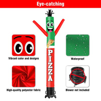 6FT Tall Pizza Waving Inflatable Tube Man(Blower Not Included) - goodeny