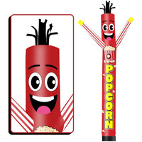 6FT Tall Popcorn Waving Inflatable Tube Man(Blower Not Included) - goodeny