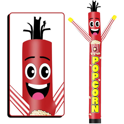 6FT Tall Popcorn Waving Inflatable Tube Man(Blower Not Included) - goodeny