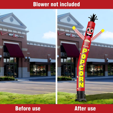 6FT Tall Popcorn Waving Inflatable Tube Man(Blower Not Included) - goodeny