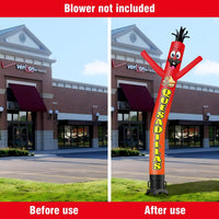 6FT Tall Quesadillas Waving Inflatable Tube Man(Blower Not Included) - goodeny