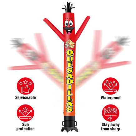 6FT Tall Quesadillas Waving Inflatable Tube Man(Blower Not Included) - goodeny