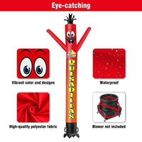 6FT Tall Quesadillas Waving Inflatable Tube Man(Blower Not Included) - goodeny