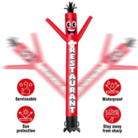 6FT Tall Restaurant Waving Inflatable Tube Man(Blower Not Included) - goodeny