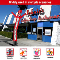 6FT Tall Restaurant Waving Inflatable Tube Man(Blower Not Included) - goodeny