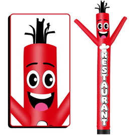 6FT Tall Restaurant Waving Inflatable Tube Man(Blower Not Included) - goodeny