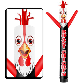 6FT Tall Roast Chicken Waving Inflatable Tube Man(Blower Not Included) - goodeny
