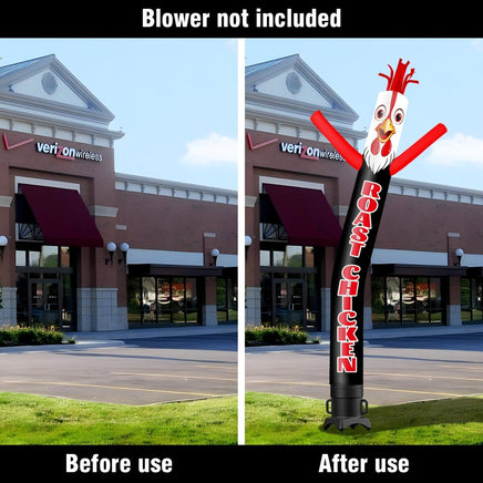 6FT Tall Roast Chicken Waving Inflatable Tube Man(Blower Not Included) - goodeny