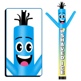6FT Tall Shaved Ice Skyblue Waving Inflatable Tube Man(Blower Not Included) - goodeny