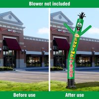 6FT Tall Shrimp Tacos Waving Inflatable Tube Man(Blower Not Included) - goodeny