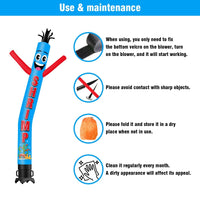 6FT Tall Shrimp Waving Inflatable Tube Man(Blower Not Included) - goodeny