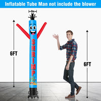 6FT Tall Shrimp Waving Inflatable Tube Man(Blower Not Included) - goodeny