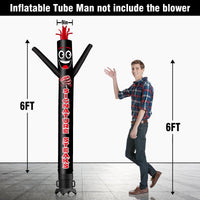 6FT Tall Signature Steaks Waving Inflatable Tube Man(Blower Not Included) - goodeny