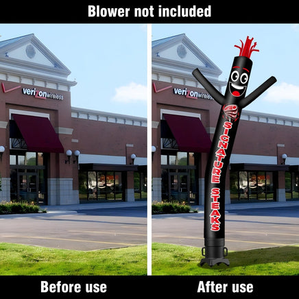 6FT Tall Signature Steaks Waving Inflatable Tube Man(Blower Not Included) - goodeny
