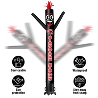 6FT Tall Signature Steaks Waving Inflatable Tube Man(Blower Not Included) - goodeny