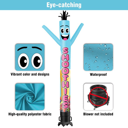 6FT Tall Smoothies Waving Inflatable Tube Man(Blower Not Included) - goodeny