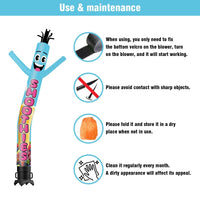 6FT Tall Smoothies Waving Inflatable Tube Man(Blower Not Included) - goodeny