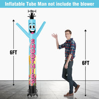 6FT Tall Smoothies Waving Inflatable Tube Man(Blower Not Included) - goodeny