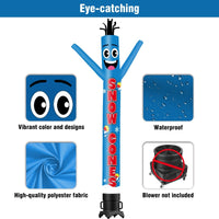 6FT Tall Snow Cones Waving Inflatable Tube Man(Blower Not Included) - goodeny