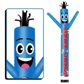6FT Tall Snow Cones Waving Inflatable Tube Man(Blower Not Included) - goodeny