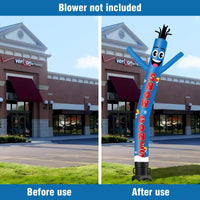 6FT Tall Snow Cones Waving Inflatable Tube Man(Blower Not Included) - goodeny