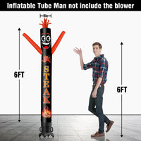 6FT Tall Steak Waving Inflatable Tube Man(Blower Not Included) - goodeny