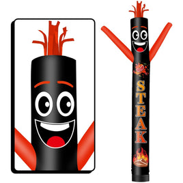 6FT Tall Steak Waving Inflatable Tube Man(Blower Not Included) - goodeny