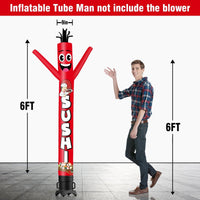 6FT Tall Sushi Waving Inflatable Tube Man(Blower Not Included) - goodeny