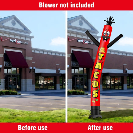 6FT Tall Tacos Waving Inflatable Tube Man(Blower Not Included) - goodeny