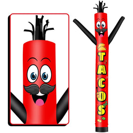 6FT Tall Tacos Waving Inflatable Tube Man(Blower Not Included) - goodeny